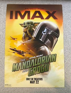 Star Wars: The Mandalorian & Grogu IMAX Limited Edition Double-Sided Poster (13” x 19”)
