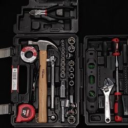Fix All Home Tool Kit Wrenchs Screw Drivers Boxcutter Ally Keys