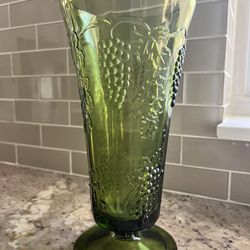 Vintage Green Vase 