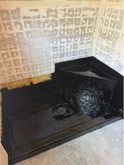 Asfalto Hot Mop Shower Pans