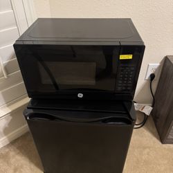 Mini Refrigerator And Microwave 