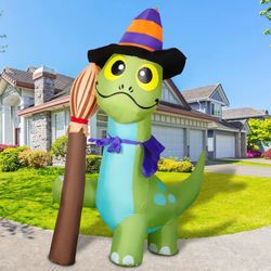 NEW Halloween Long Neck Dinosaur Airblown Inflatable