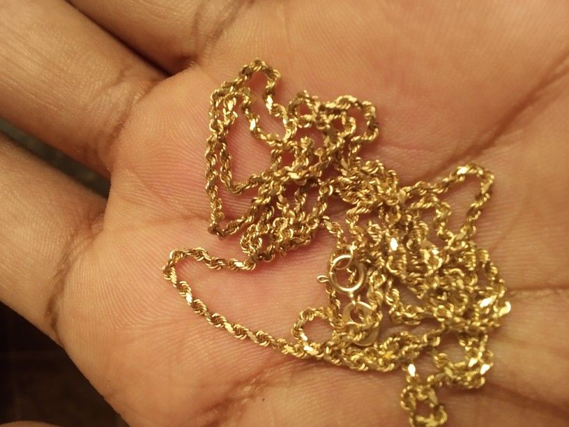 14k Solid Gold Chain 