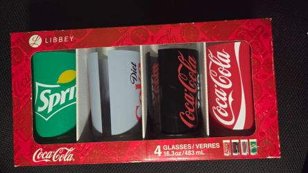 Libbey Coca-Cola 4-Pack cups