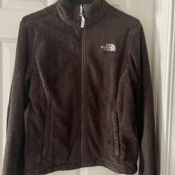 Womens small Brown Northface Fleece Jacket 