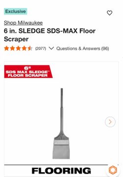 6 in. SLEDGE SDS-MAX Floor Scraper