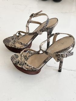 SCHUTZ   Snake Pattern Sexy Sandals 