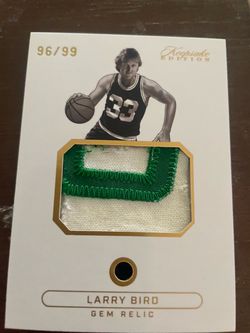 Larry Bird Keepsake relic card /99 limited edition
