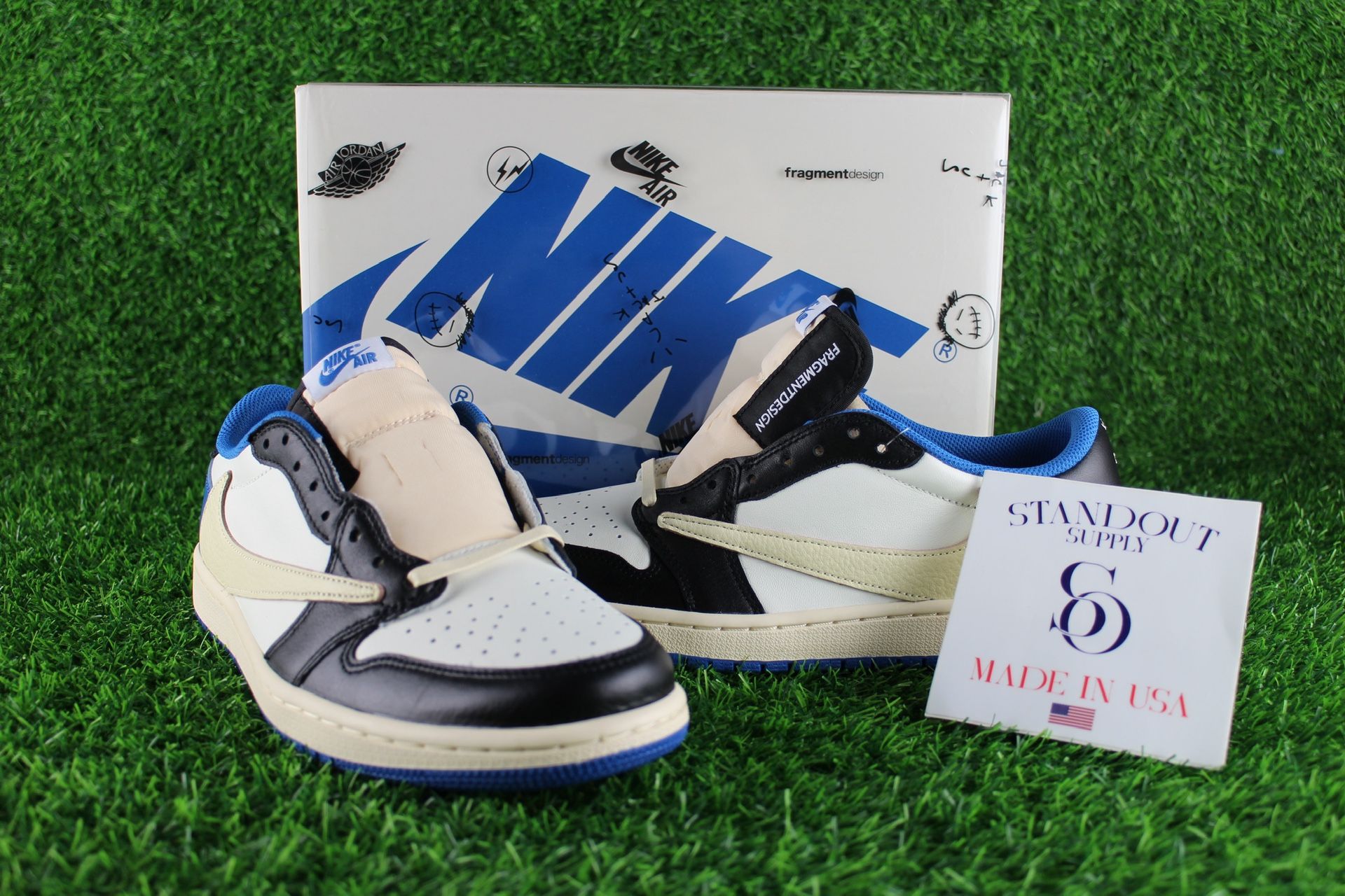 Travis Scott x Fragment Jordan 1 Low OG SP DS Size 9mens