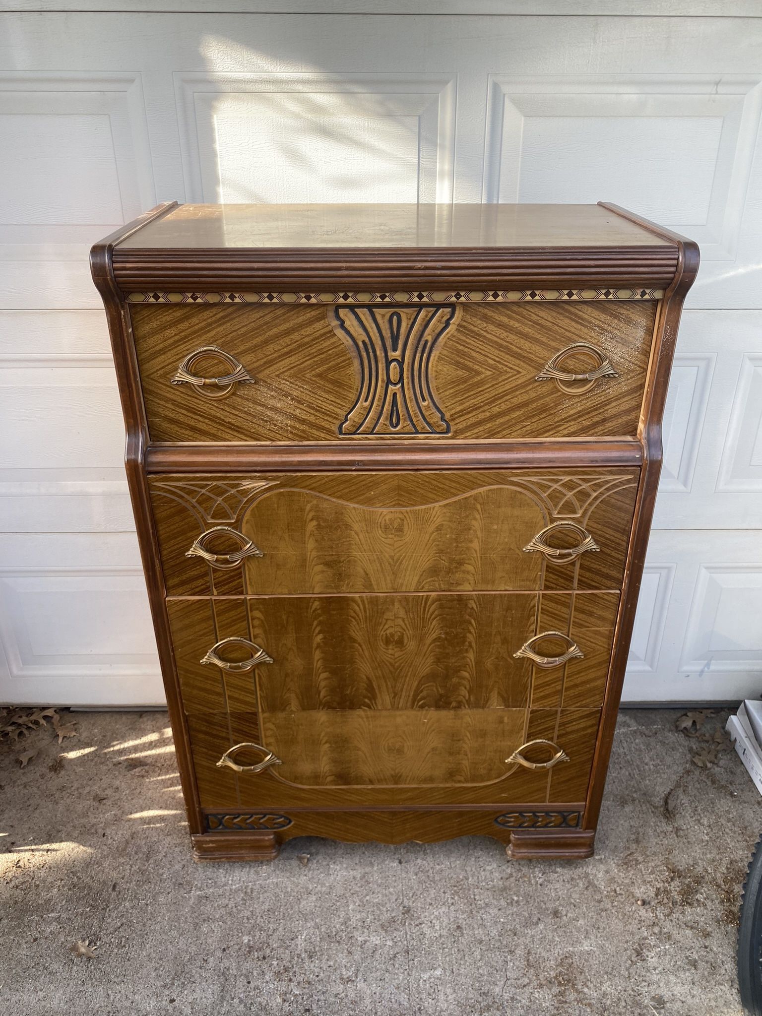 1940s Antique 3 Piece Bedroom Set