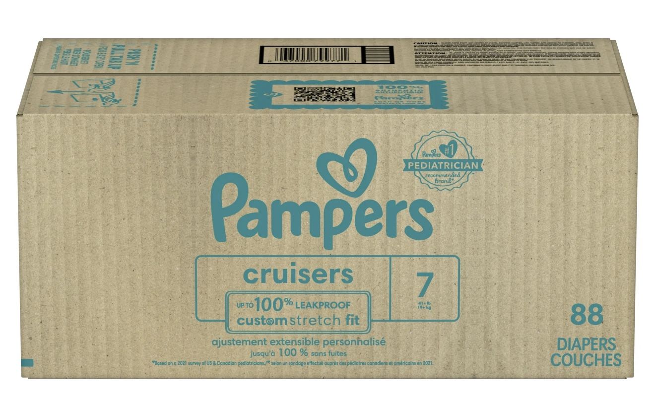 I sale Close Box Pampers Diapers Size 7 ,88ct