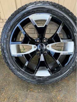 1,000 OBO SILVERADO GMC SIERRA 22”RIMS FOR SALE AND TIRES