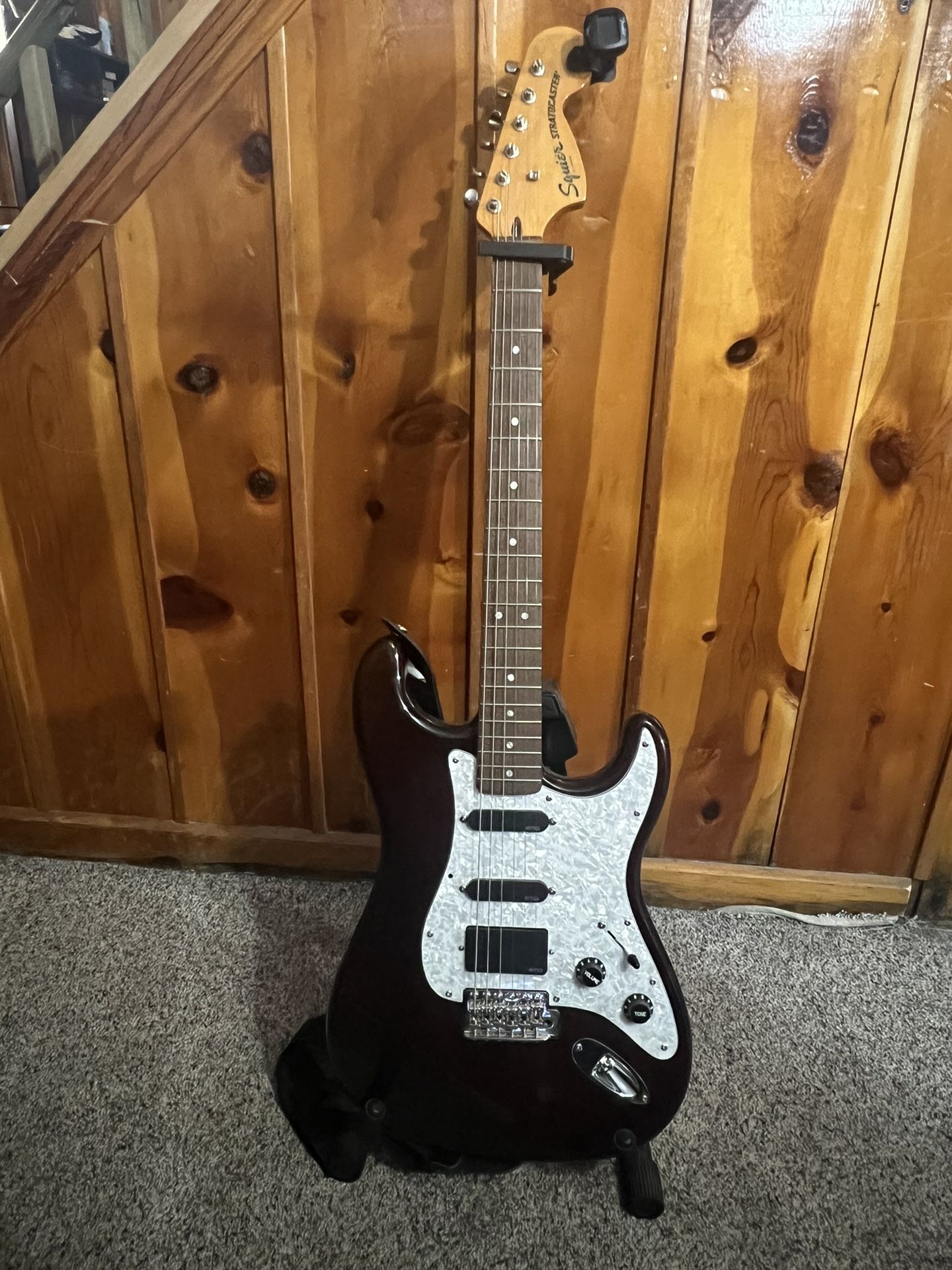 Squier Classic Vibe 70’s Stratocaster with EMG KH20 Loaded Pickguard, Fender Mustang LT25 Amp And More