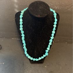 Long Handcrafted turquoise necklace