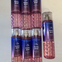 Bath & Body Works Pastel Skies Fine Fragrance Mist Spray  x 7