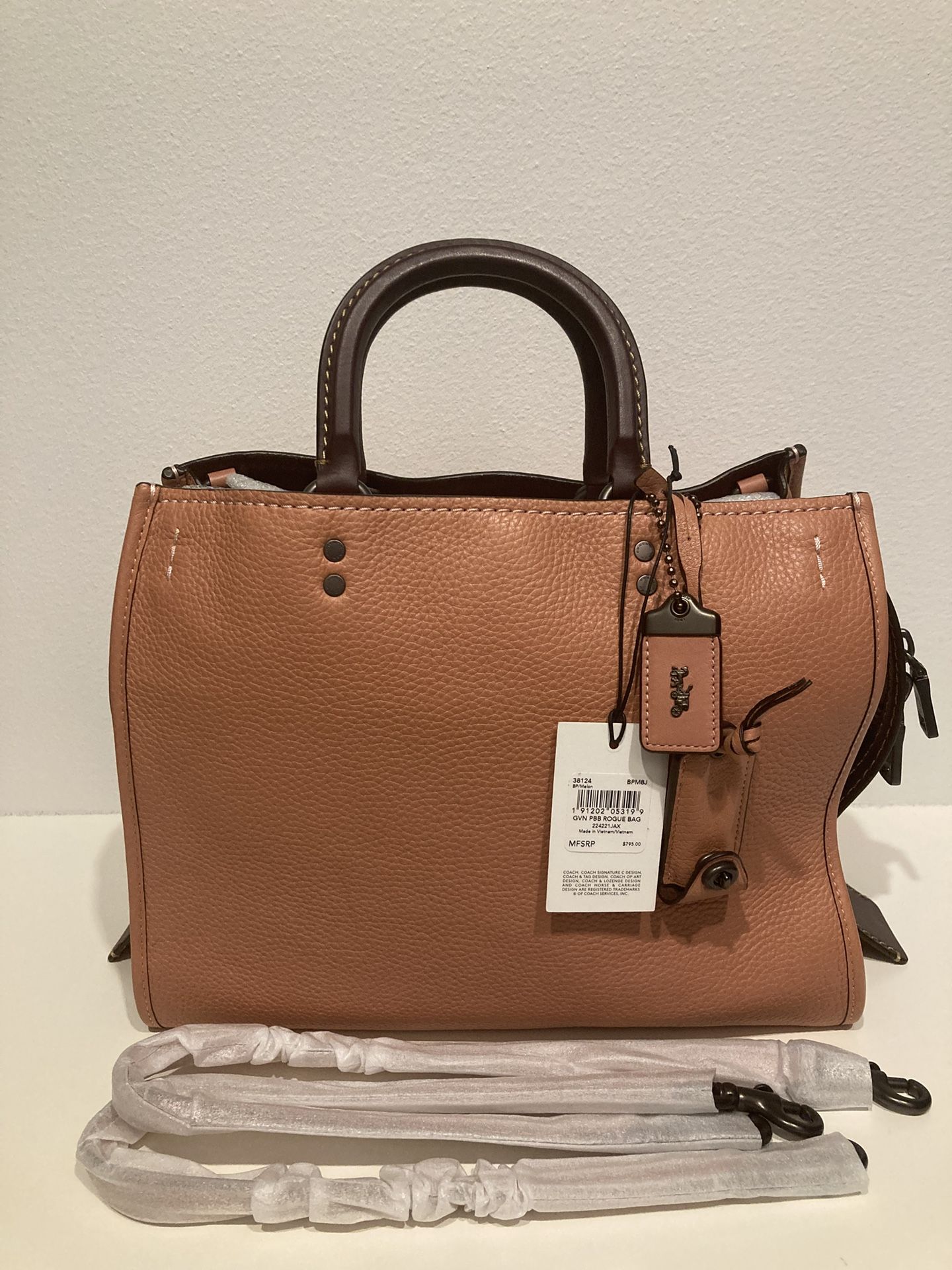 Coach Rogue Pebbled Leather Color Melon