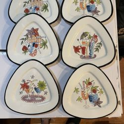 Cocktail Plates Set Of 6
