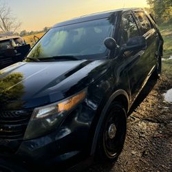 2014 Wrecked Explorer Police Interceptor 