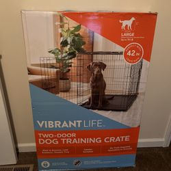 Vibrant Life Two-Door Dog Training Crate