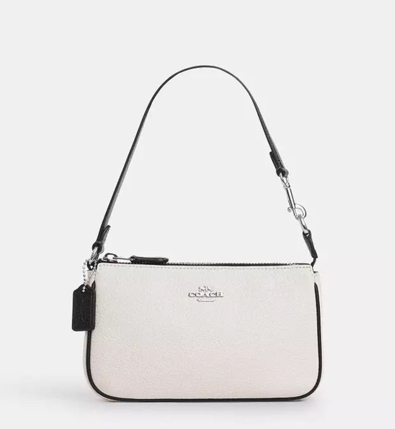 Nolita 19 - Shoulder/clutch/wristlet bag silver/chalk black. Brand new with tag.