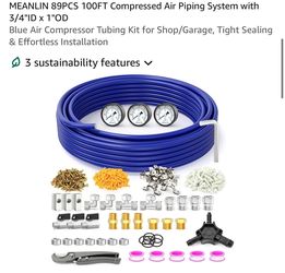 MEANLIN 89-Piece 100FT Compressed Air Piping System