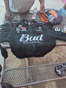 Vintage Chase Authentics Dale Earnhardt Jr. Budweiser Racing Jacket 3XL