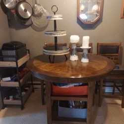 A tree and two candle holders