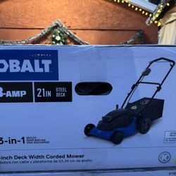 Kobalt 13-AMP 21-in Corded Lawn Mower
