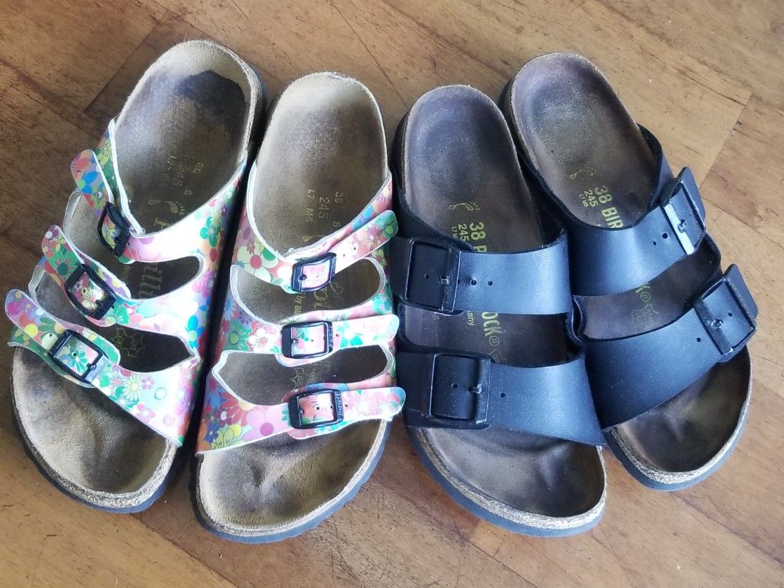 Birkenstock Sandals Women Size 38 7 7.5 Regular