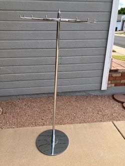 Revolving Chrome Display Rack