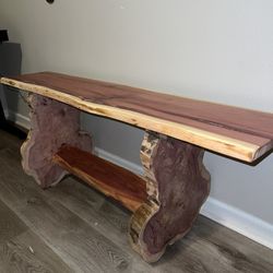 Wooden Art Bench 