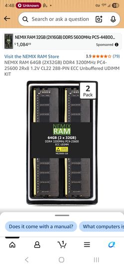 Nemix ram 64gb
