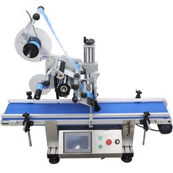 Bottle Labeling Machine 110V Automatic Desktop Conveyor Round Bottle Plane Labeling Machine NEW