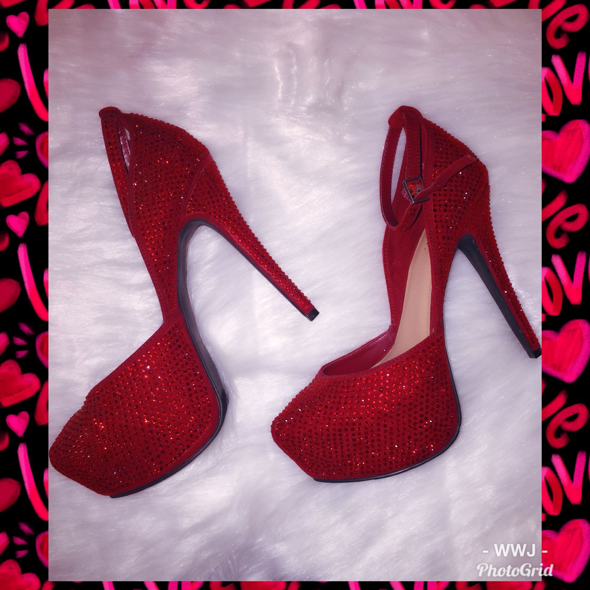 👠”Ruby Red” Heels sz9 👠