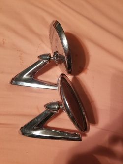 Ratrod or hotrod chrome mirros