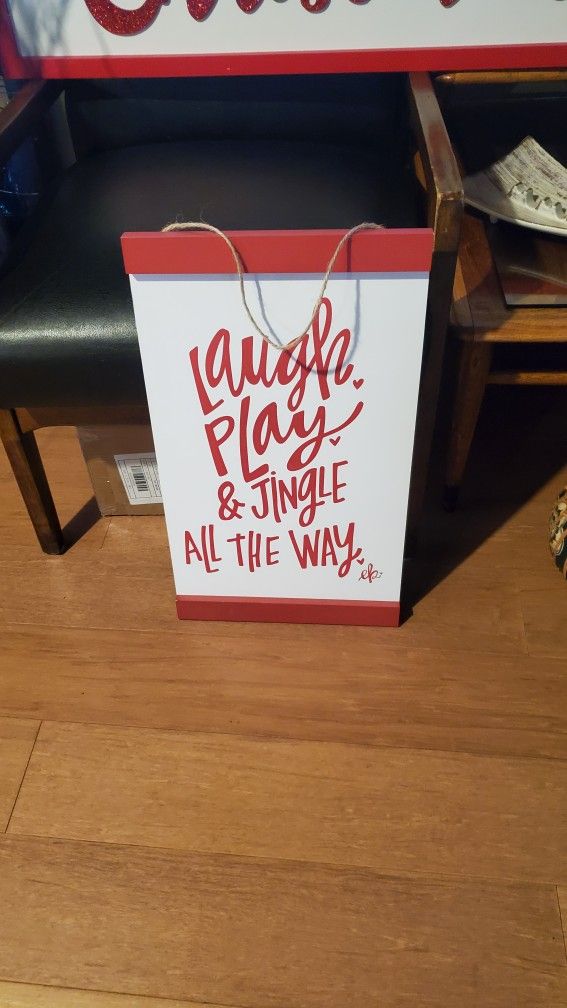 Wood Christmas Sign