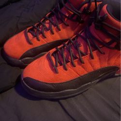 Red Jordan 12s 7y