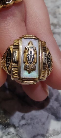 Mount Vernon high School 1955 Class Ring 