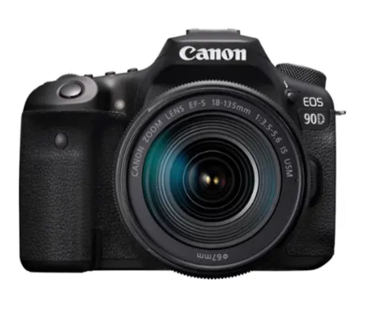 Canon - EOS 90D DSLR Camera with EF-S 18-135mm Lens - Black
