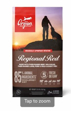Orijen Regional Red 23.5 Lb Bag Dog Food