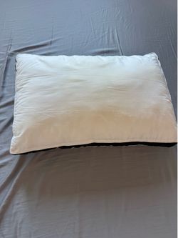 MZOIMZO White Queen Pillow with Black Trim – 18” x 28”
