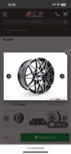 Staggered 19” Rims