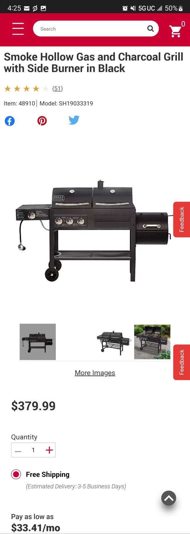 LETS MAKE A DEAL. MUST GO! Barely 2 Year Old Smoker SOUTH BROOKLYN from Bjs