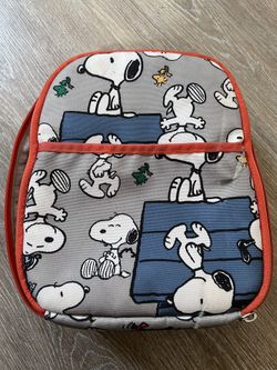Hanna Andersson Snoopy Canvas Lunch Bag