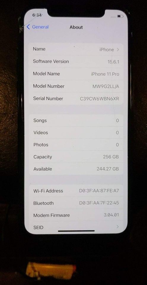 I Phone 11 Pro 256 Gb