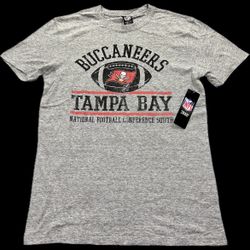 Tampa Bay Buccaneers Gray T Shirt Mens Small,Medium, & Large NWT $40 MSRP