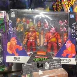 2022 SDCC Exclusive Bebop And Rocksteady Figures