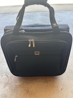 Delsey Paris softsided lightweight carry-on trolley tote