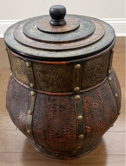 Vintage Decorative Storage Large Container with Removable Lid