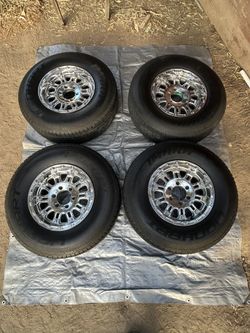 16" Chrome Wheels & Like-New Lionhart Tires LT265/75R16 – Set of 4 $600 or best offer